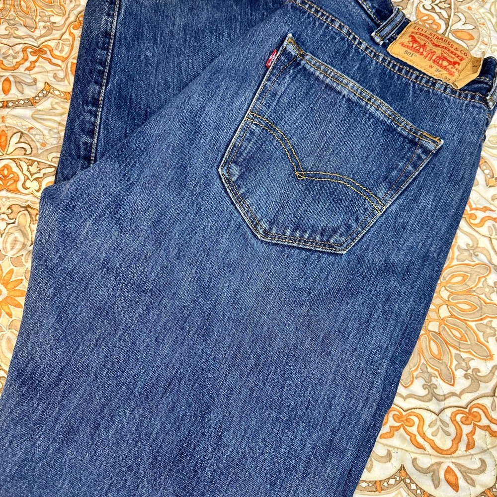 Levi's Men's Blue Jeans 501 Size 38/32